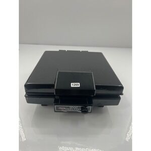 Dazey Short Order Chef DWG-300 Waffle Baker Sandwich Maker Griddle Black Vintage